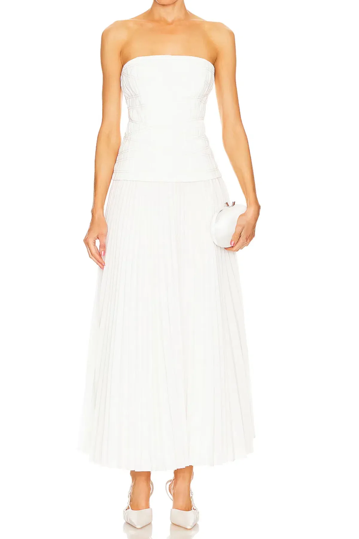 Acler Bristol Midi Dress in Ivory White Size S / AU 8 - Image 6