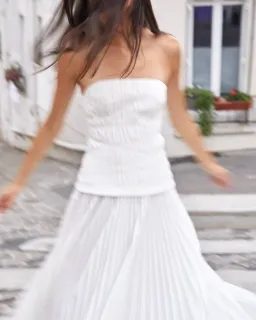 Acler Bristol Midi Dress in Ivory White Size S / AU 8 for rent on The Volte - image 5