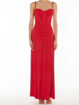 Manning Cartell Double Time Pleat Dress Red Size XXS / AU 4 for rent on The Volte - image 6