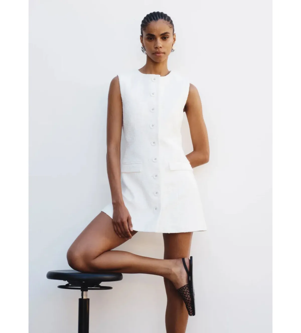 Anna Quan Sofia Dress in Boucle Size AU 8 - Image 3