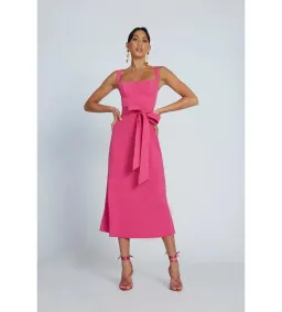 By Johnny Ora Bist Midi Dress Pink Size AU 8 for rent on The Volte - image 1