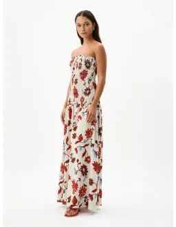 Roame Millie Dress in Cactus Bloom Sand Size 2 / AU 10 for rent on The Volte - image 2
