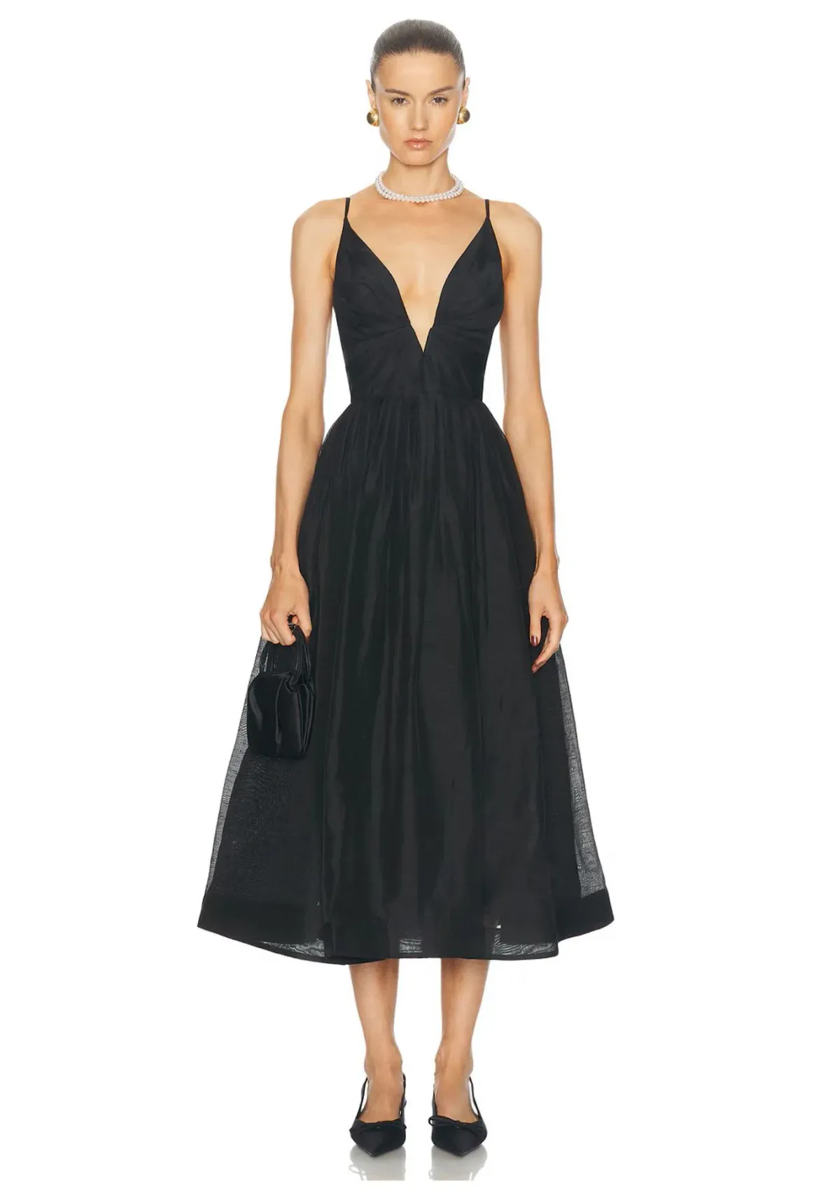 Zimmermann Illustration V Neck Midi Dress Black Size 1 / AU 10 - Image 5