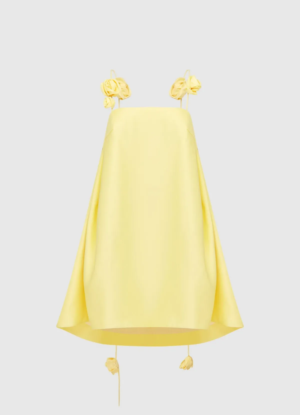 Leo Lin Fiona Rose Mini Dress Sorbet Yellow Size 8 - Image 3