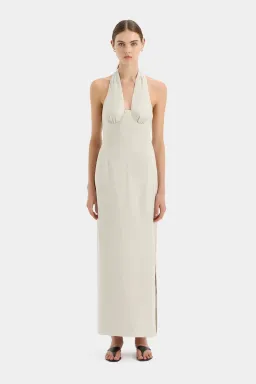 Sir the Label Affogato Halter Dress Ecru Size 12 for rent on The Volte - image 1