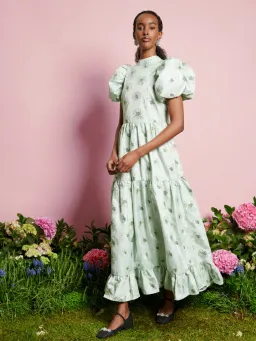 Sister Jane Dream Willow Floral Maxi Dress Sage Green Size S / AU 8 for rent on The Volte - image 1