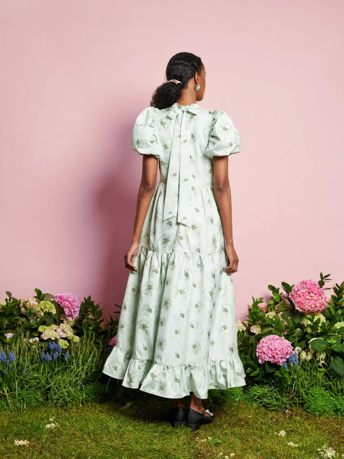 Sister Jane Dream Willow Floral Maxi Dress Sage Green Size S / AU 8 - Image 3