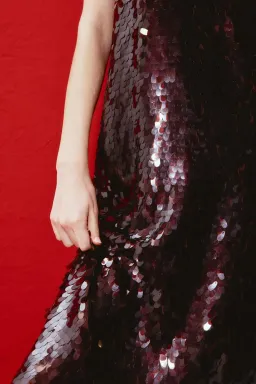 Alemais Geanie Sequin Gown Chocolate Brown Size 8 AU for rent on The Volte - image 19