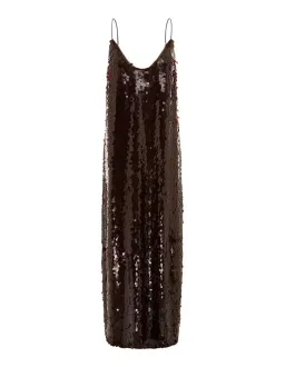 Alemais Geanie Sequin Gown Chocolate Brown Size 8 AU for rent on The Volte - image 13