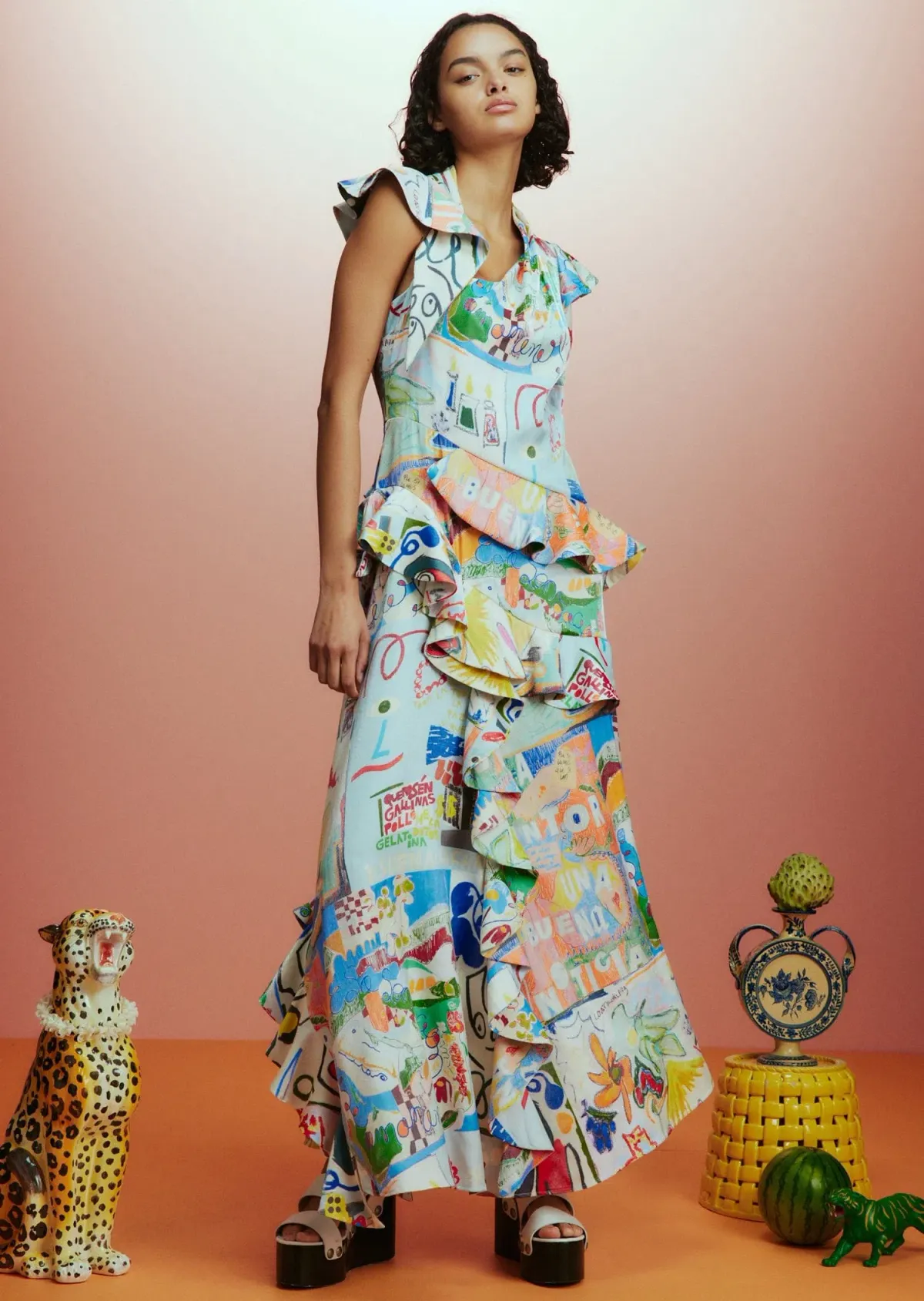 Alemais Aurelia Gown Multi Size 10 - Image 1