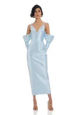 Eliya The Label Annalise Midi Dress in Blue Size M / AU 10 for rent on The Volte - image 1