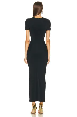 Christopher Esber Pierced Orbit Short Sleeve Midi Dress Black Size 14 for rent on The Volte - image 2