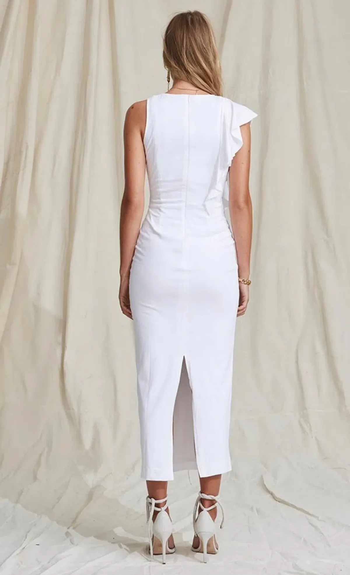 Maurie and Eve Nador Midi Dress White Size 10 - Image 2