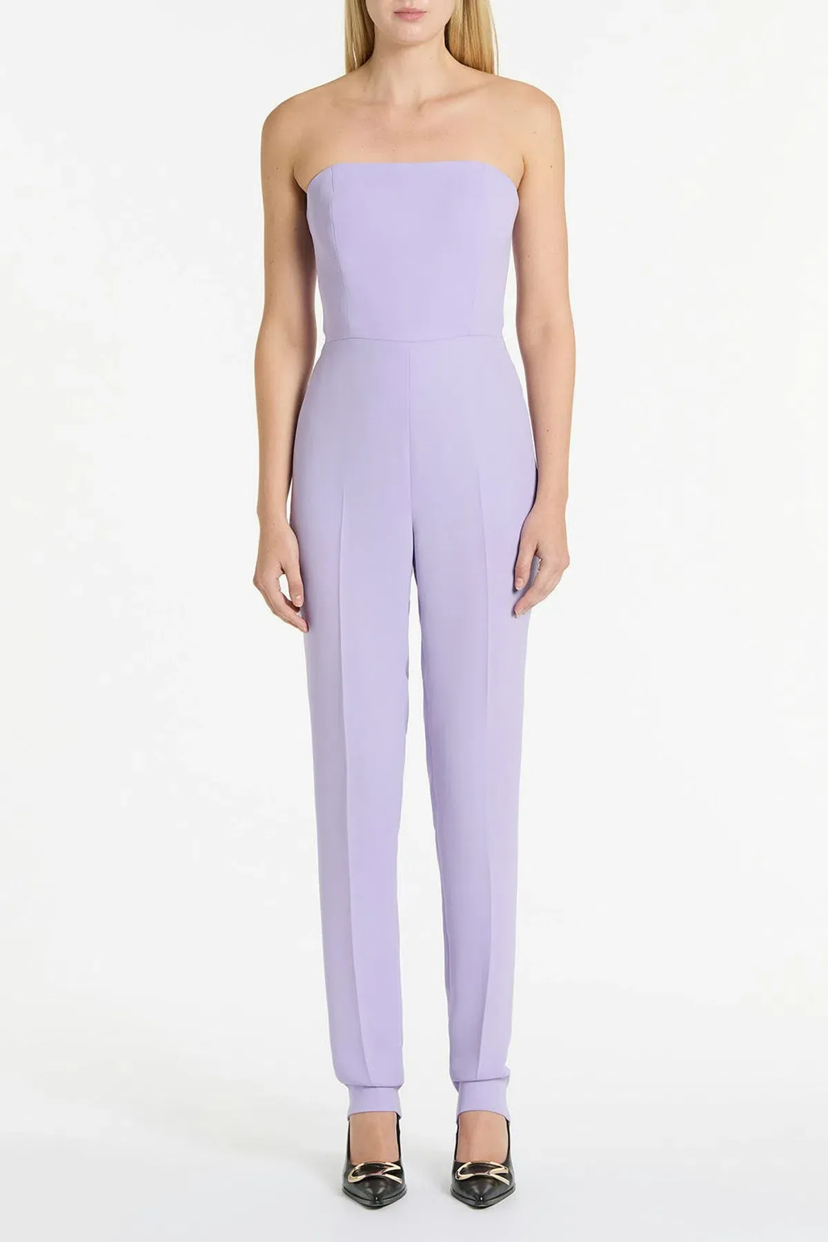 Carla Zampatti Strapless Jumpsuit with pockets Lilac/Purple Size 8 - Image 1