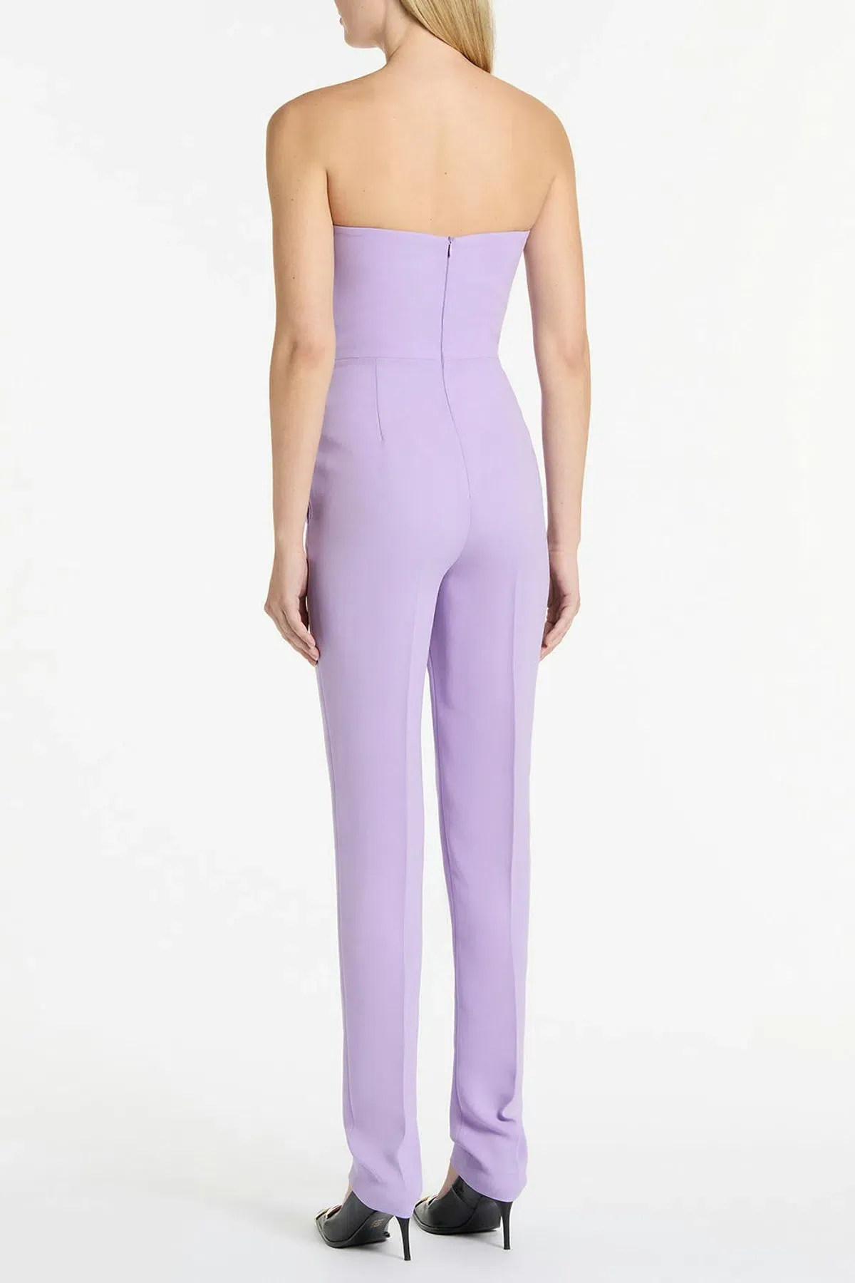 Carla Zampatti Strapless Jumpsuit with pockets Lilac/Purple Size 8 - Image 2