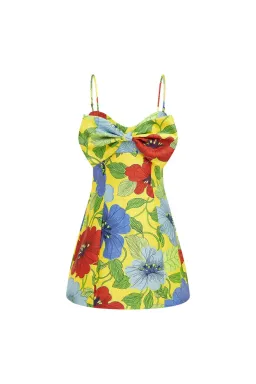 Alemais Verna Bow Mini Dress Floral Size 12 for rent on The Volte - image 4
