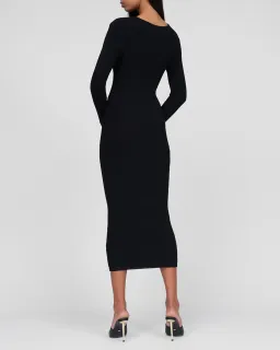 By Johnny Cable Twist Knit Dress in Black Size 8  for rent on The Volte - image 3