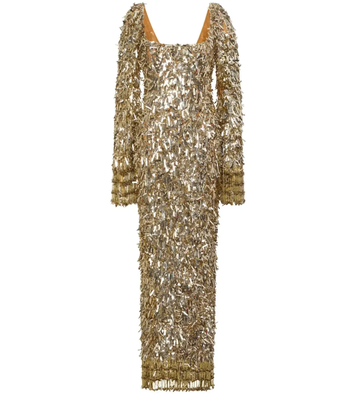 Rachel Gilbert Posie Maxi Gown Gold Size 10 - Image 2