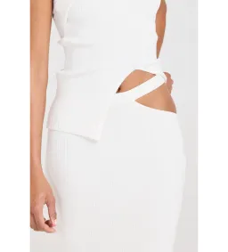 Henne Romee Knit Top and Skirt Set White Size AU 10 for rent on The Volte - image 4