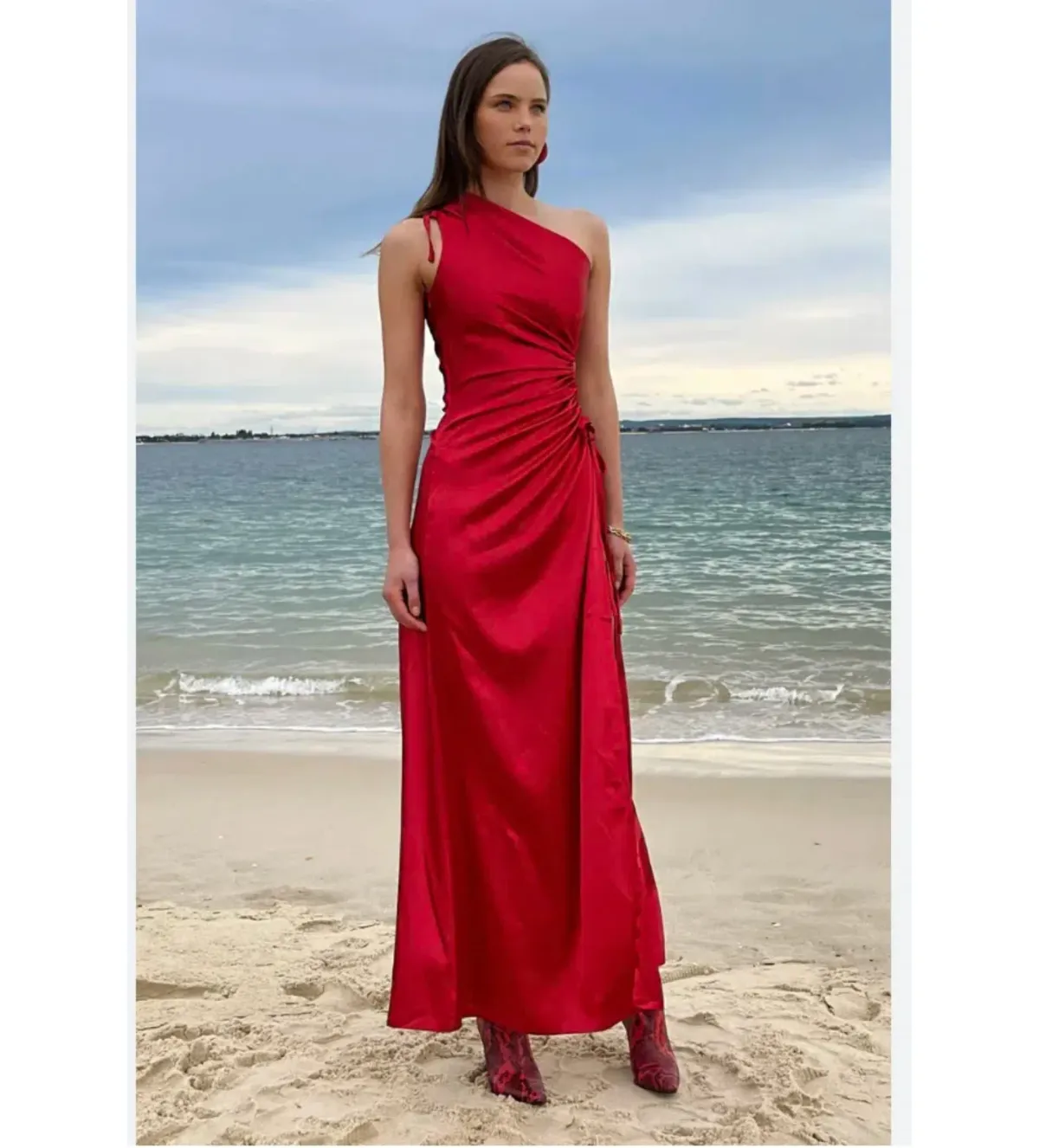 Sonya Moda Nour Maxi Dress in Red Size AU 12 - Image 1