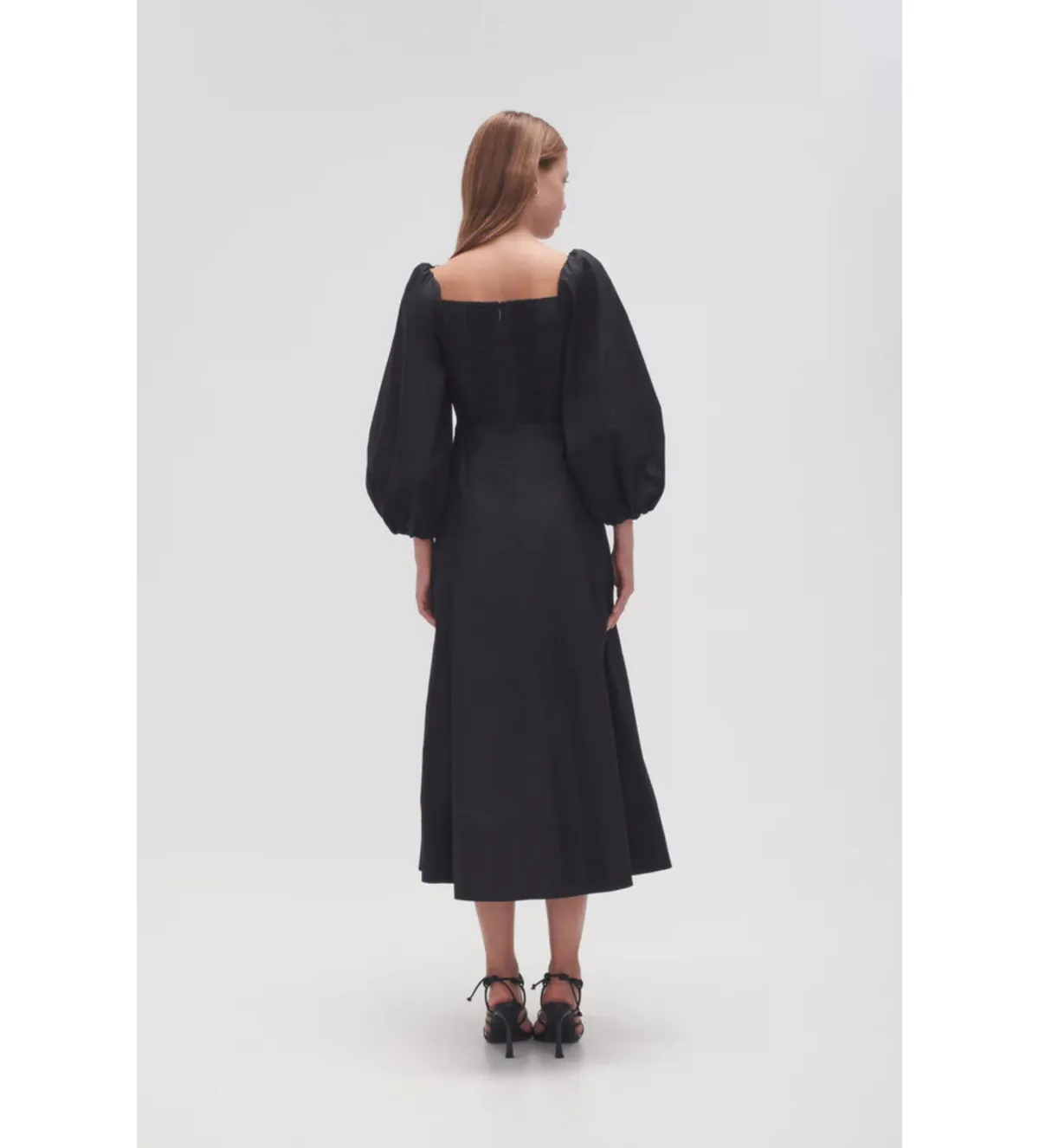 Aje Hester Corsetted Midi Dress Black Size AU 14 - Image 4