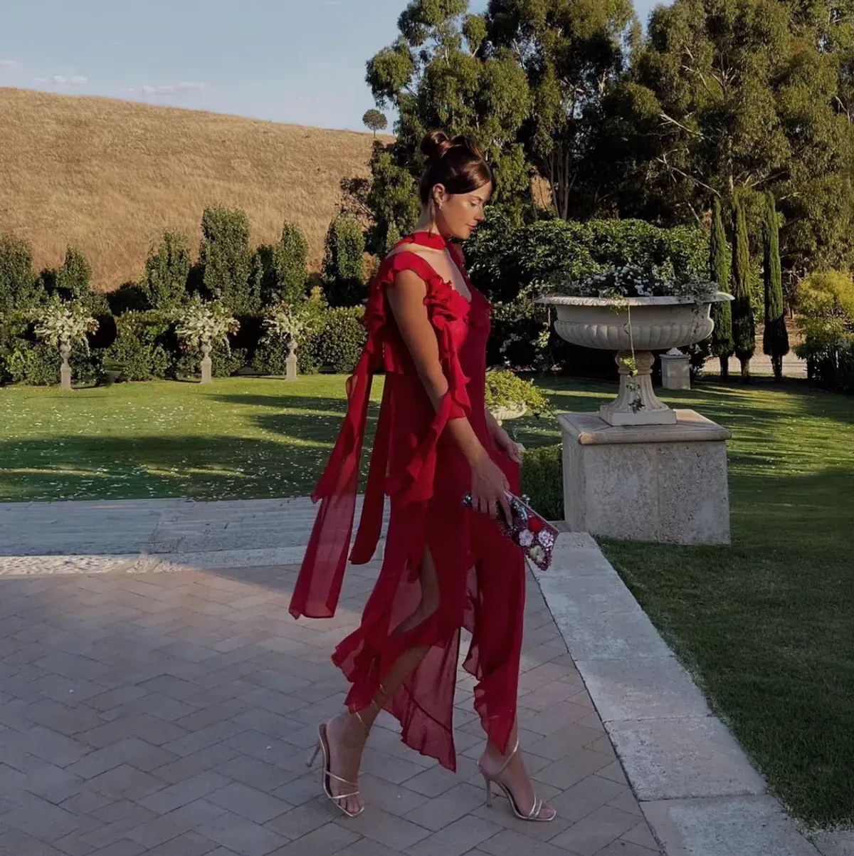 Dzo Luna Dress in Red Size S / AU 8 - Image 4