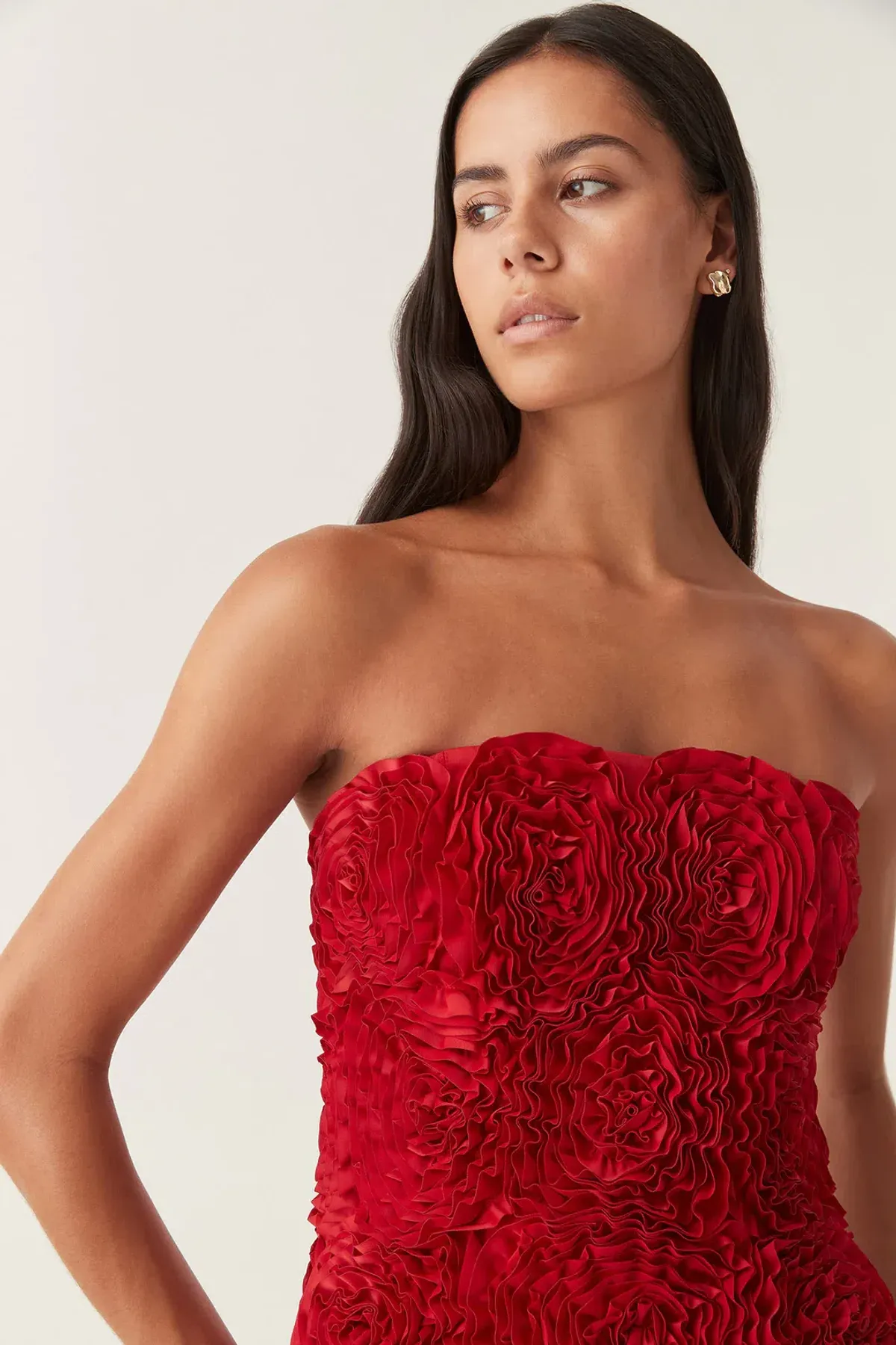 Aje Gazer Rosette Mini Dress Scarlet Red Size 6 - Image 4