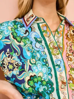 Alemais Dreamer Mini Shirt Dress Print Size 8 for rent on The Volte - image 4