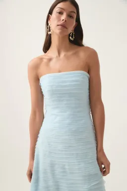 Aje Soundscape Maxi Dress Sea Breeze Size Au 6 for rent on The Volte - image 2