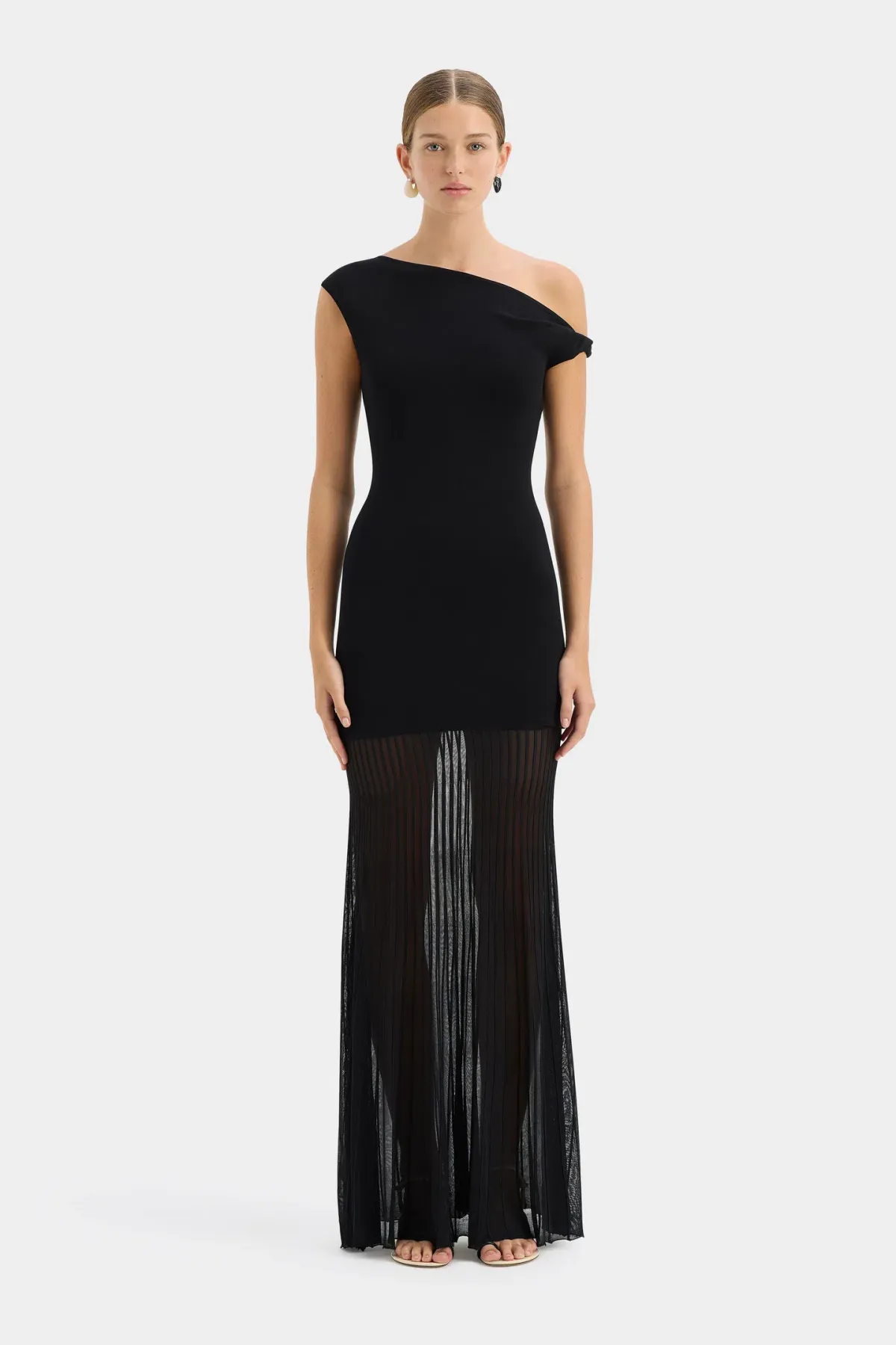 Sir the Label Indigo Twist Dress Black Size 10 - Image 1