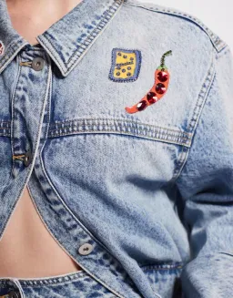 Alemais Jackpot Denim Jacket Size AU 8 and Mini Skirt Size AU 10 Blue for rent on The Volte - image 10