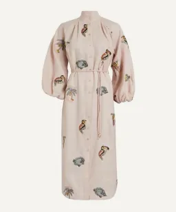 Alemais Vacay Mermaid Shirtdress Pink Size AU 10  for rent on The Volte - image 11