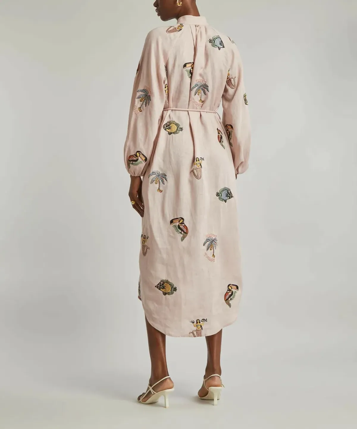 Alemais Vacay Mermaid Shirtdress Pink Size AU 10 - Image 2