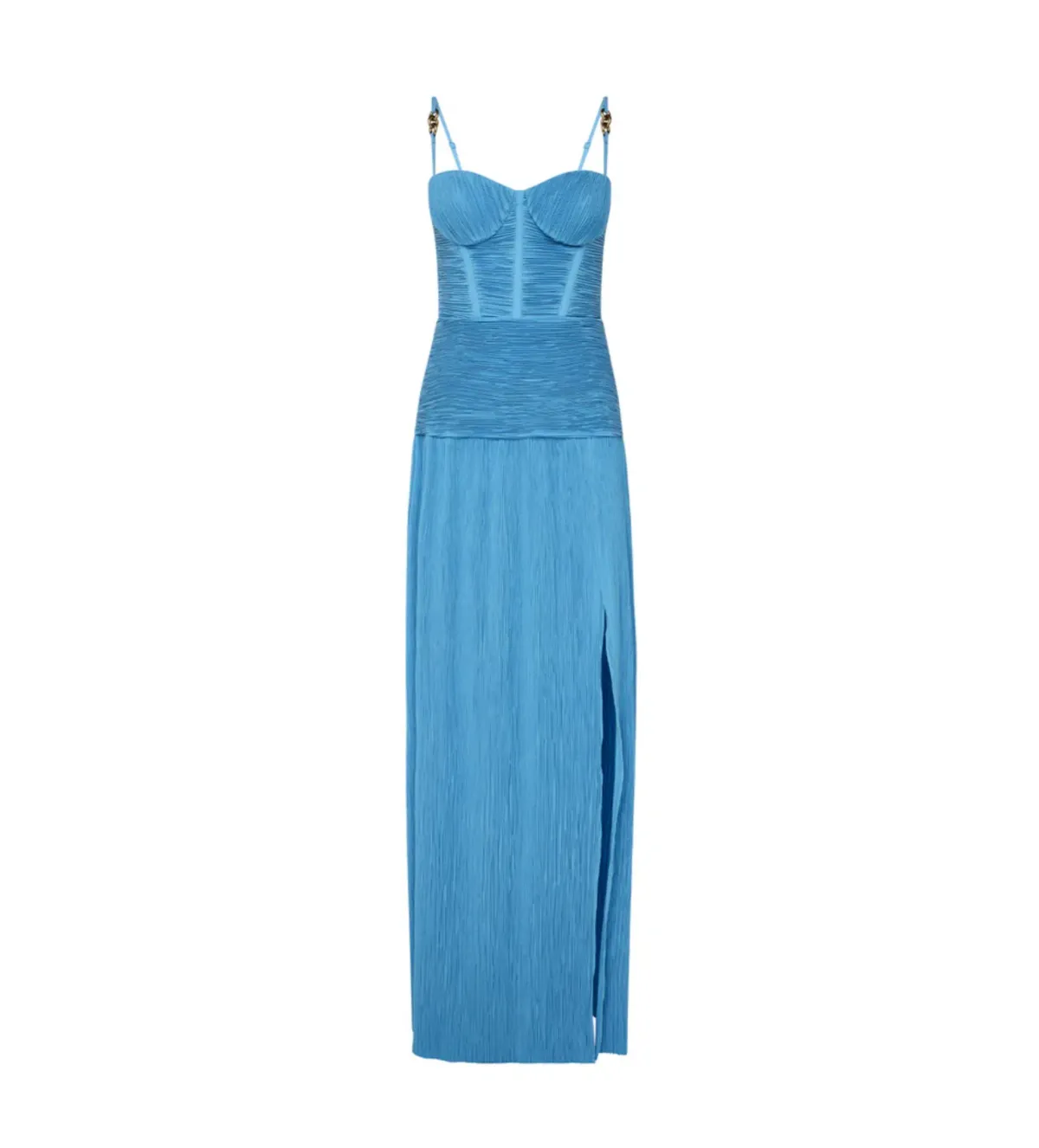 Manning Cartell Double Time Pleat Dress Cerulean Blue Size AU 10 - Image 7