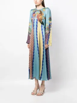 ALEMAIS Gilly Flare Sleeve Dress Multi Size AU 10 for rent on The Volte - image 5
