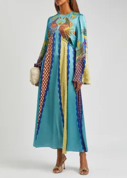 ALEMAIS Gilly Flare Sleeve Dress Multi Size AU 10 for rent on The Volte - image 1