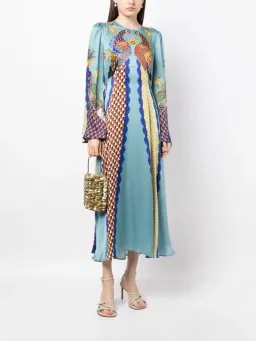ALEMAIS Gilly Flare Sleeve Dress Multi Size AU 10 for rent on The Volte - image 4