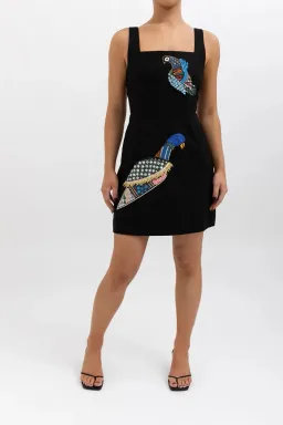 Alemais Rowena Beaded Mini Dress Black Size AU 8  for rent on The Volte - image 2