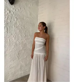 Fait Par Poutch Colette Dress White Size S / AU 8 for rent on The Volte - image 3