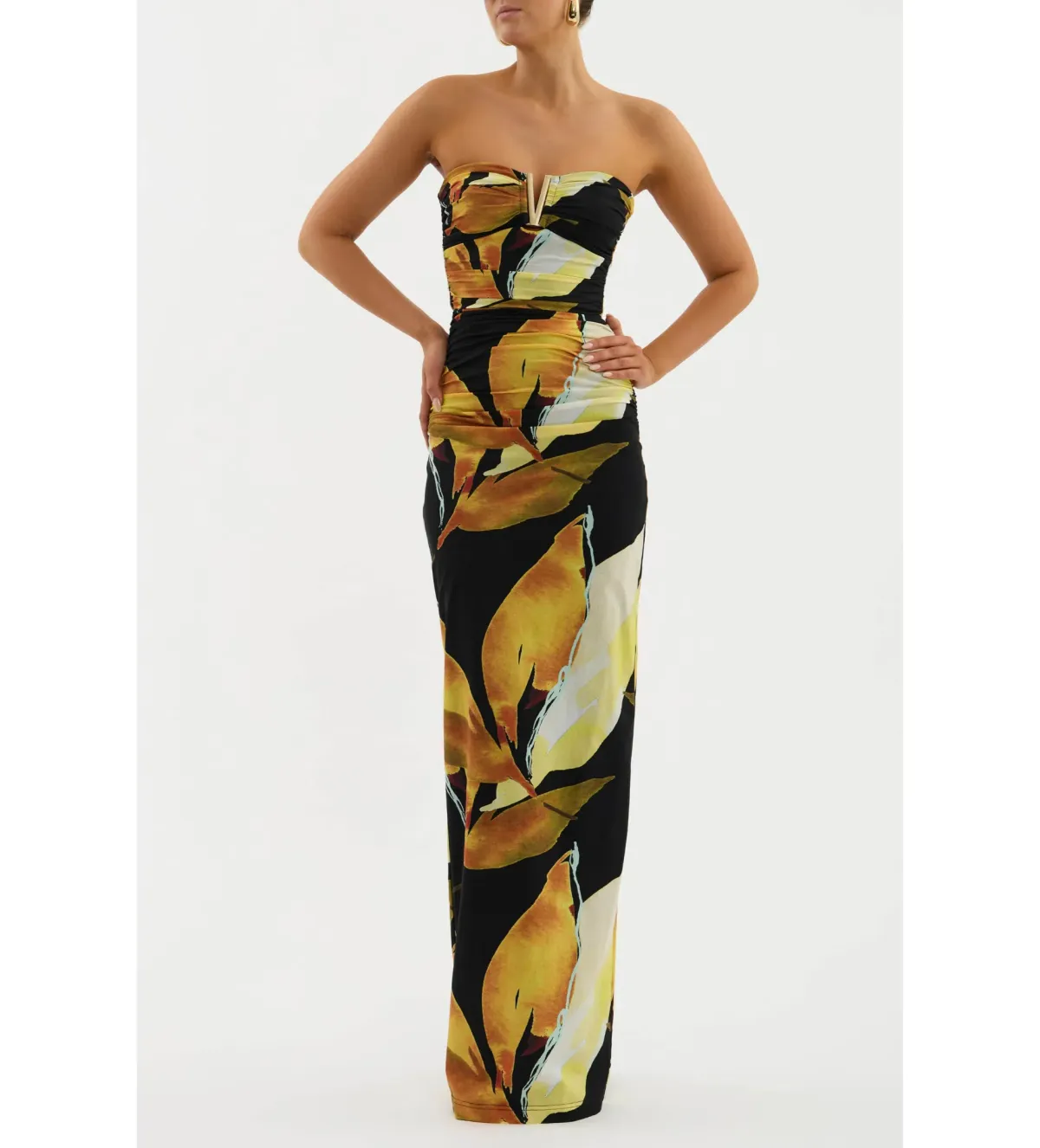Rebecca Vallance Petals Of Paradise Gown Maxi Dress Print Size AU 8 - Image 2