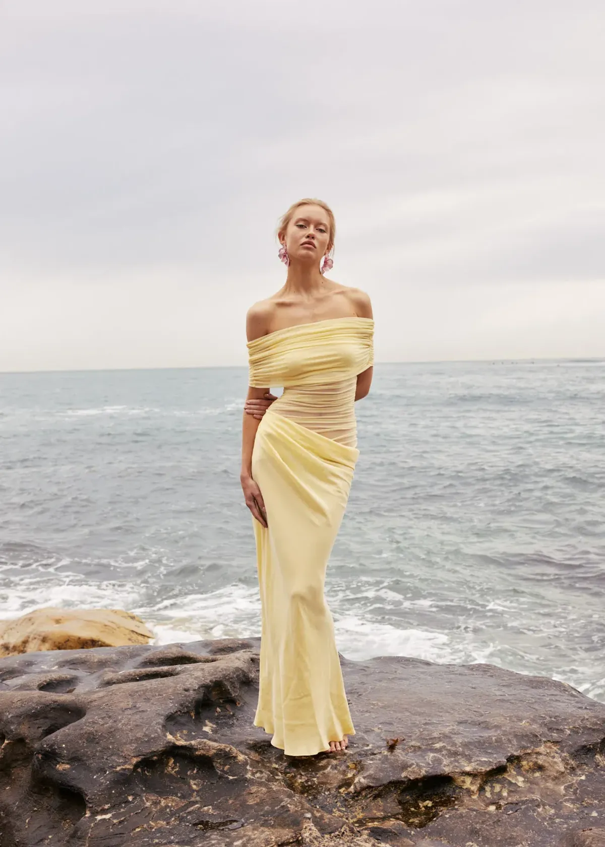 Benni Nico Maxi Dress Butter Yellow Size 8 - Image 2