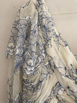 Alice McCall isn’t she lovely cream and cobalt size 12 dress for rent on The Volte - image 7