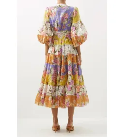 Zimmermann Pattie Wrap Midi Dress Floral Size 0 / AU 8 for rent on The Volte - image 2