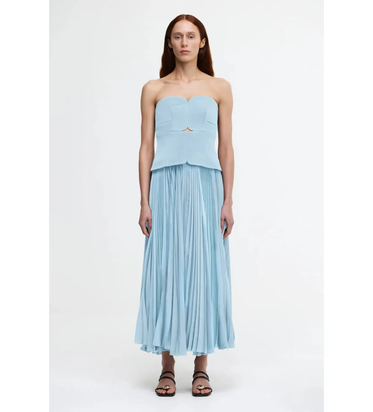 Acler Avonlea Midi Dress in Celeste Blue Size AU 10 - Image 1