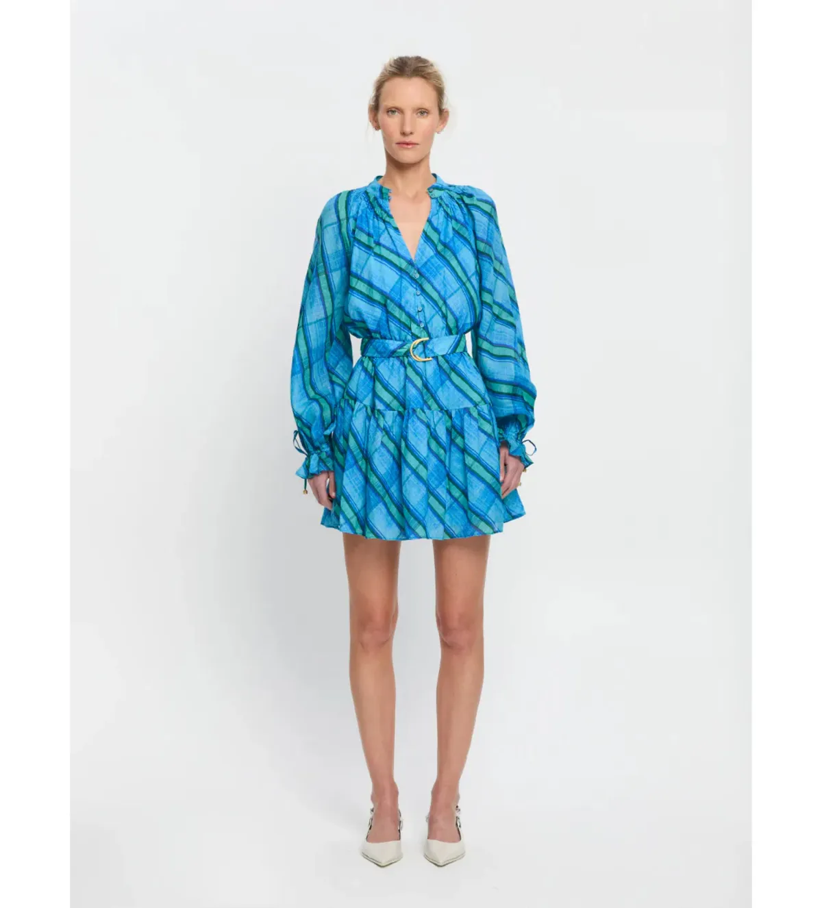 Kivari Oceana Mini Dress Blue Size AU 8 - Image 1