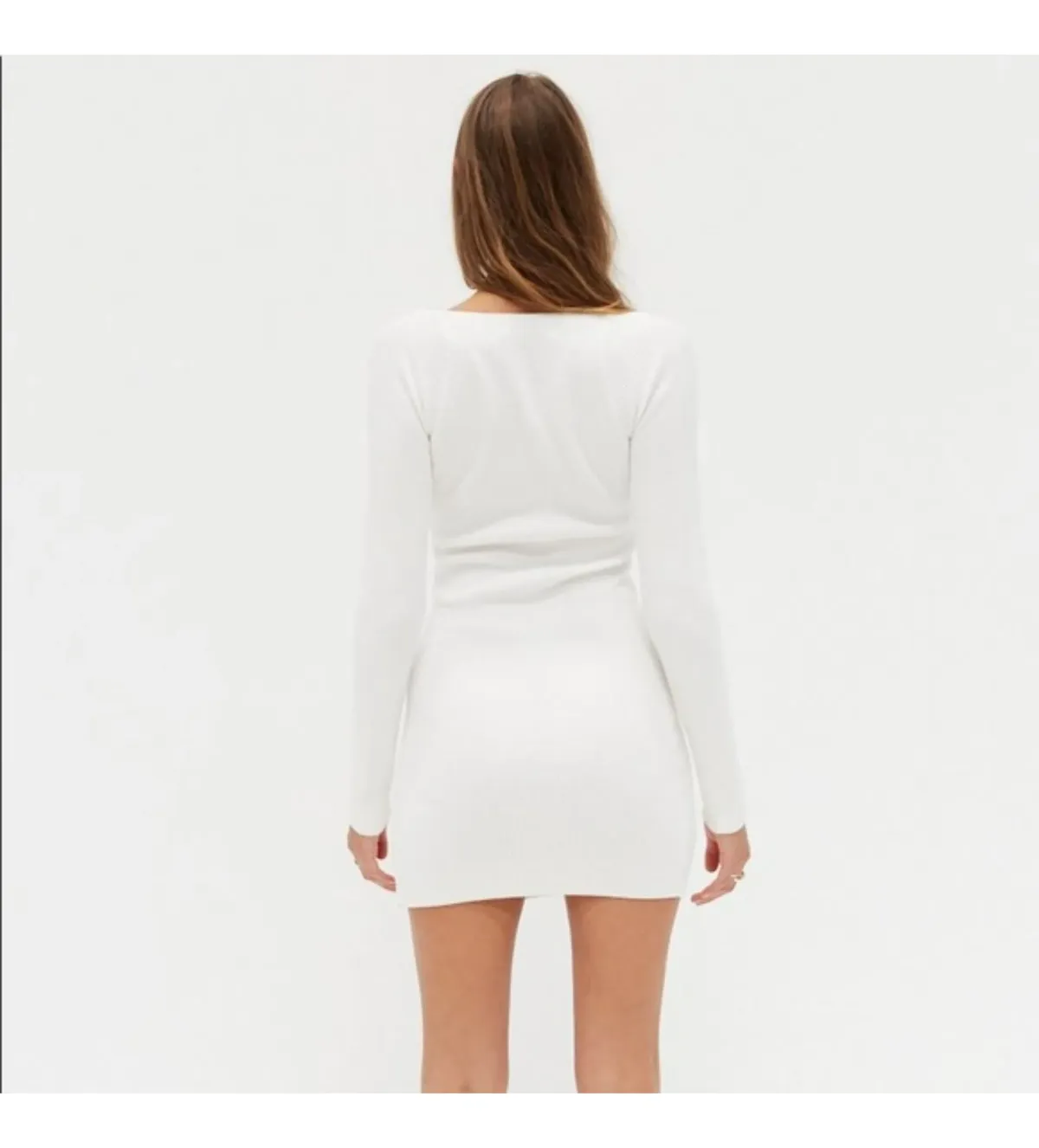 Style Addict Grace Dress White Size AU 8 - Image 5