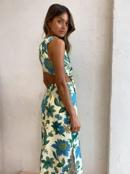 Sir the Label Alexandre Knot Dress in Marguerite Print Size AU 10 for rent on The Volte - image 3