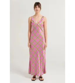 Steele Eadie Dress Pink Check Size AU 10 for rent on The Volte - image 2