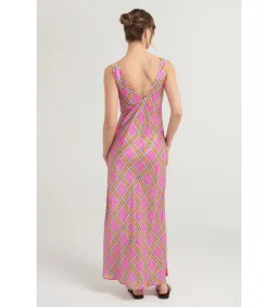 Steele Eadie Dress Pink Check Size AU 10 for rent on The Volte - image 4