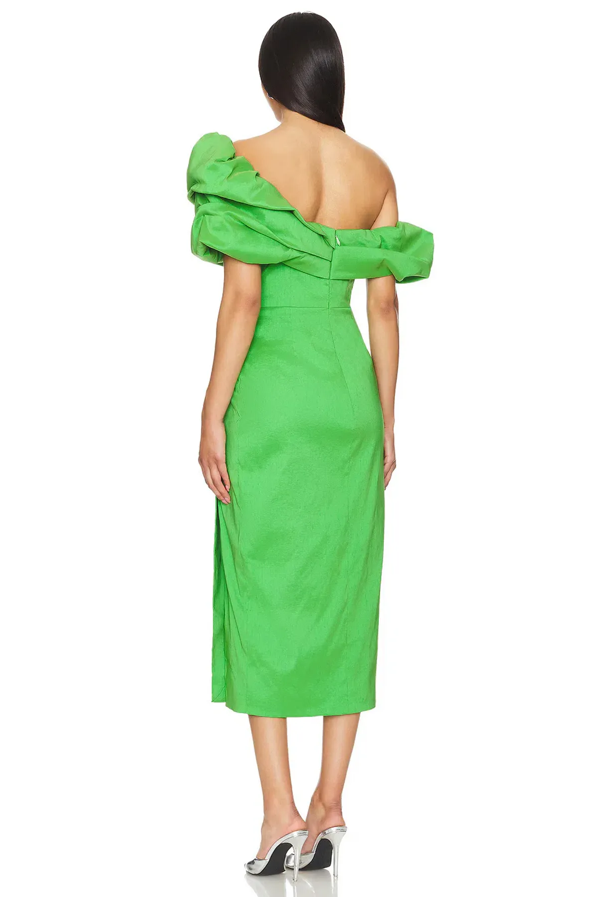 Rachel Gilbert Gia Midi Dress Green Size 3 / AU 12 - Image 3